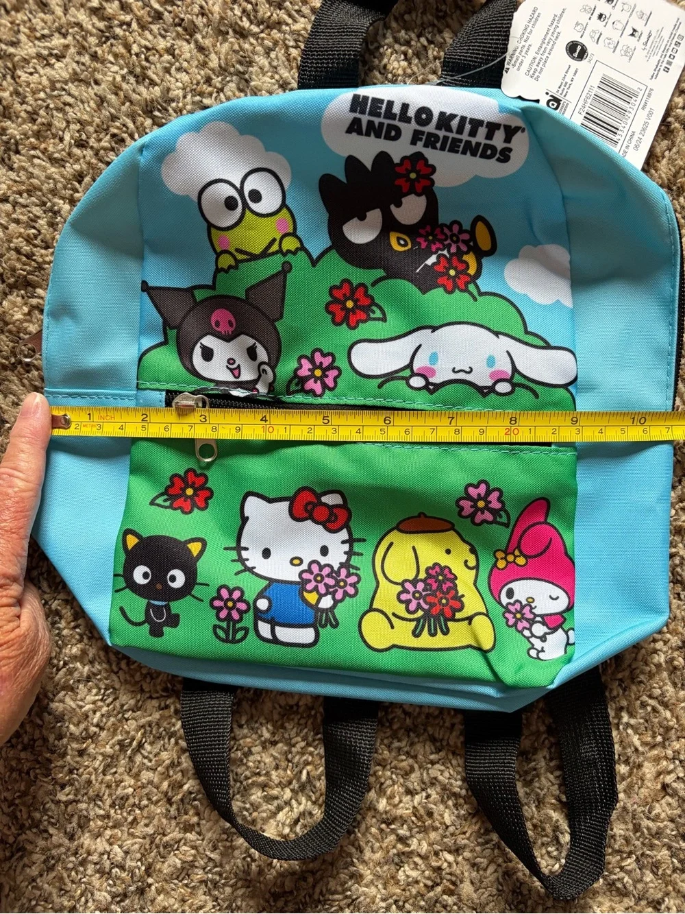 Hello Kitty and Friends Kids Backpack - Blue & Green